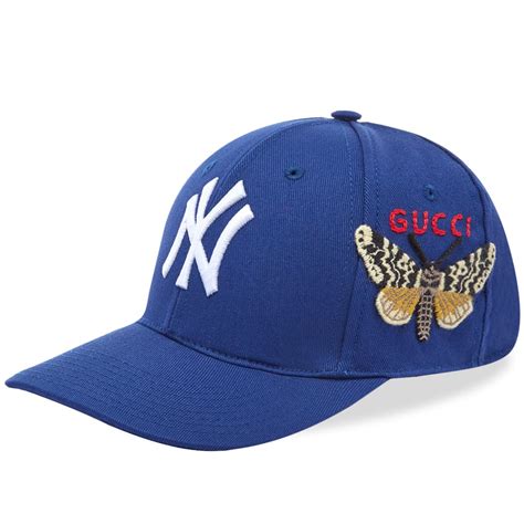 gucci yankee hat blue|new york Yankees x Gucci.